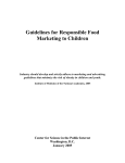 CSPI Marketing Guidelines 2005