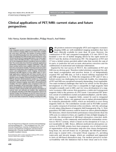 Clinical applications of PET/MRI - Diagnostic and Interventional