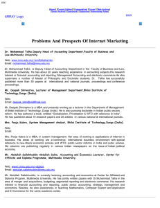 Problems And Prospects Of Internet Marketing