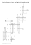 Weather Crossword Puzzle by Rapahel Caicedo