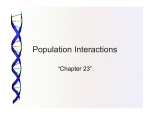 Population Interactions