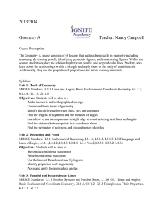 2013/2014 Geometry A Teacher: Nancy Campbell Course