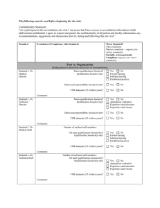 Site Visitor Worksheet - Intersocietal Accreditation Commission