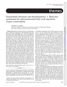 I. Molecular mechanism for polyunsaturated fatty acid regulation of