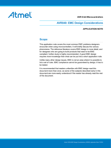 AVR040: EMC Design Considerations