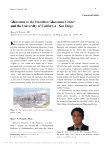 Glaucoma at the Hamilton Glaucoma Center and the University of