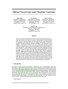 Efficient Neural Codes under Metabolic Constraints