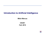 Introduction to Artificial Intelligence