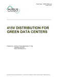 415v distribution for green data centers