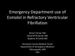 Emergency Department use of Esmolol in Refractory Ventricular