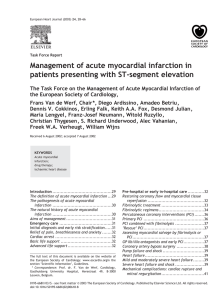 Management of acute myocardial infarction in patients presenting