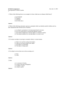 SCM 542 Assignment 1 Due July 12, 2002 Each Question is worth