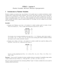 4. Random Variables, Bernoulli, Binomial, Hypergeometric