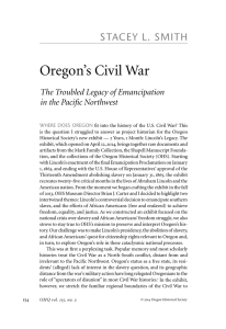 Oregon`s Civil War - Oregon Historical Society