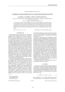 Stabilization of circular Rydberg atoms by circularly - BORA