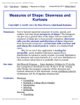 Measures of Shape: Skewness and Kurtosis