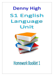Language Homework - Denny High School Departments