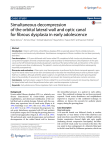 Simultaneous decompression of the orbital lateral wall and optic