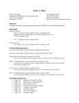 Curriculum Vitae - Department of Math and Computer Science