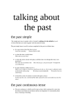 the past simple the past continuous tense