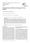 Protein Function Prediction Using Support Vector Machine