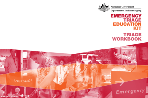 emergency triage education kit triage workbook