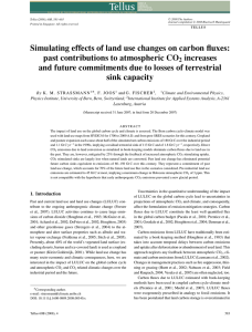 Simulating effects of land use changes on carbon fluxes: past
