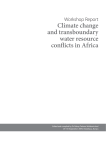 Climate change and transboundary water resource conflicts in Africa