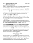 Week 3 Conditional probabilities, Bayes formula, WEEK 3 page 1