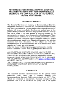 ii. i. assessment - European Academy of Craniomandibular Disorders