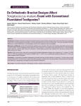 Do Orthodontic Bracket Designs Affect Streptococcus mutans Count