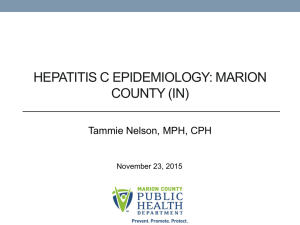 Hepatitis C Epidemiology: Marion County