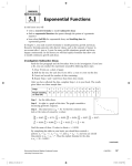 LESSON 5.1 Exponential Functions