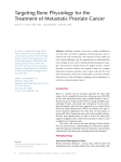 Targeting Bone Physiology for the Treatment of Metastatic Prostate