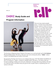DABKE Study Guide - Repertory Dance Theatre