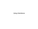 Using Inheritance