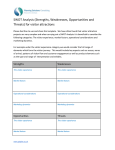 Visitor Attraction SWOT Analysis template