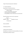Chapter 8 binomial and geometric distributions 8.1 binomial
