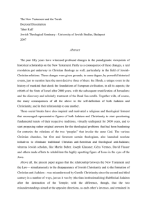 The New Testament and the Torah Doctoral Dissertation - OR-ZSE