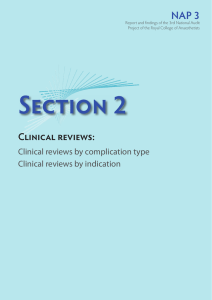 Clinical reviews - National Audit Projects