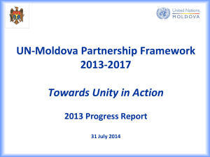 UN-Moldova Partnership Framework 2013-2017