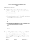 Section 7.2I sampling distribution of the sample mean