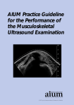 AIUM Practice Guideline for the Performance of the Musculoskeletal