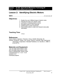01423-04.2 Identifying Electric Motors