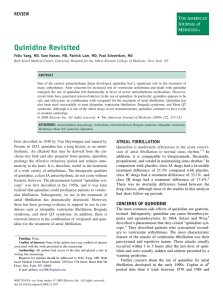 Quinidine Revisited