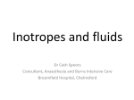 Inotropes and fluids