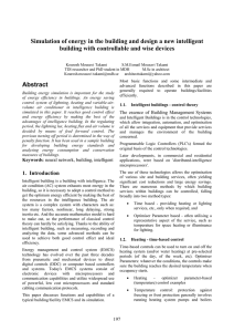 Simulation of energy in the building and design a new intelligent