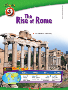 Chapter 9: The Rise of Rome