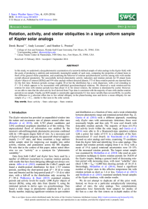 Rotation, activity, and stellar obliquities in a large uniform sample of
