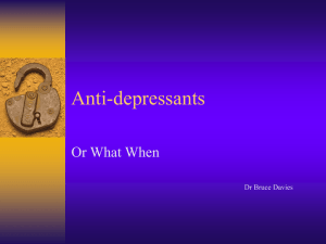 Anti-depressants